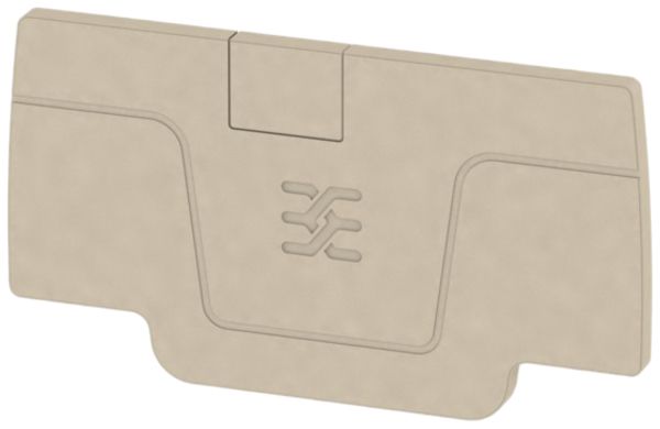 Abschlussplatte Weidmüller A-Reihe AEP 2C 2.5 52.76×2.1mm, beige