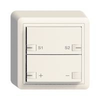 AP-Taster ZEP Universaldimmer 1K/2T mit LED EDIZIOdue weiss
