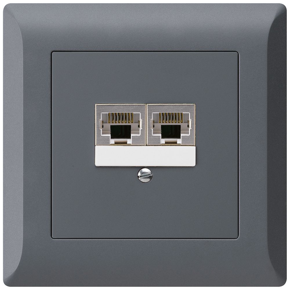UP-Dose kallysto.line 2×RJ45s getrennt anthrazit