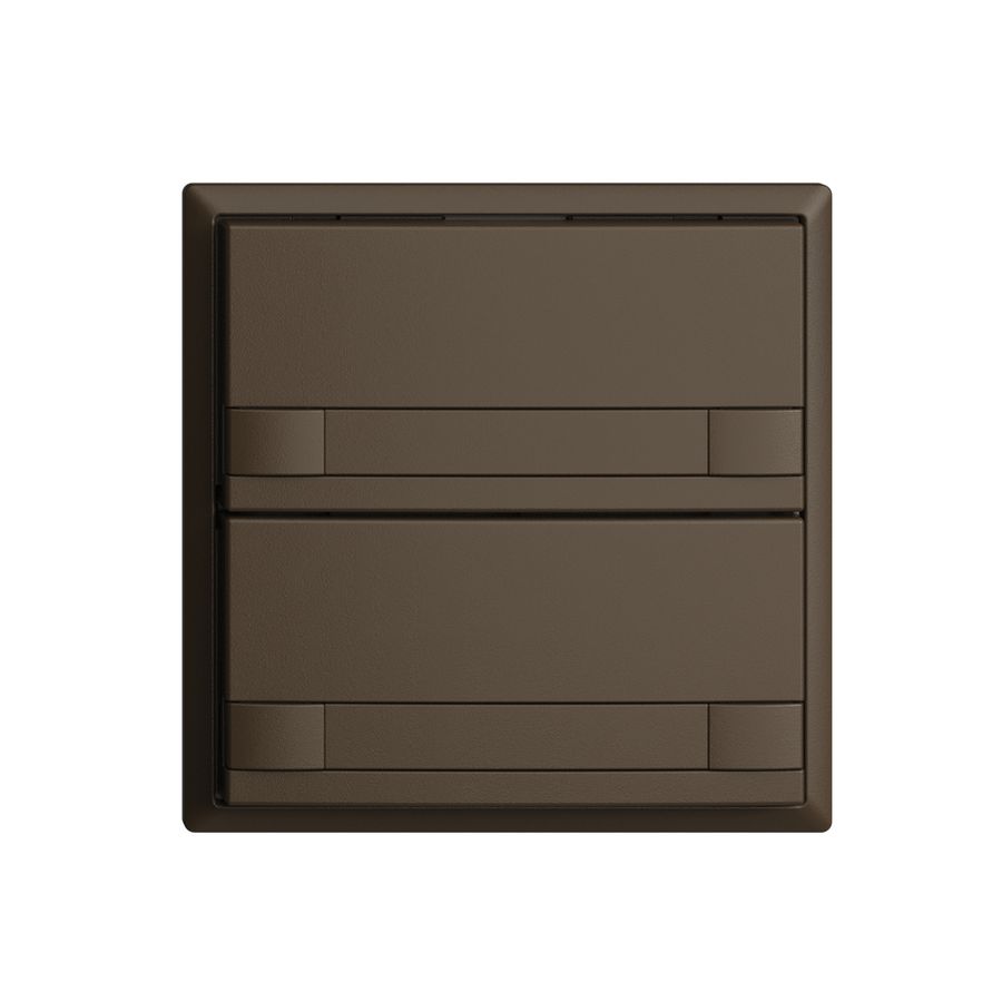 UP-Universaltaster 2×2T EDIZIOdue coffee, mit Papier, ohne LED