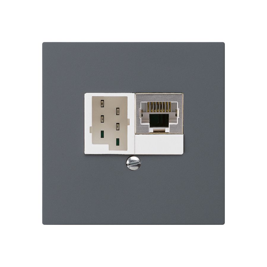 Boîte ENC kallysto 1×RJ45s+1×TT83 anthracite