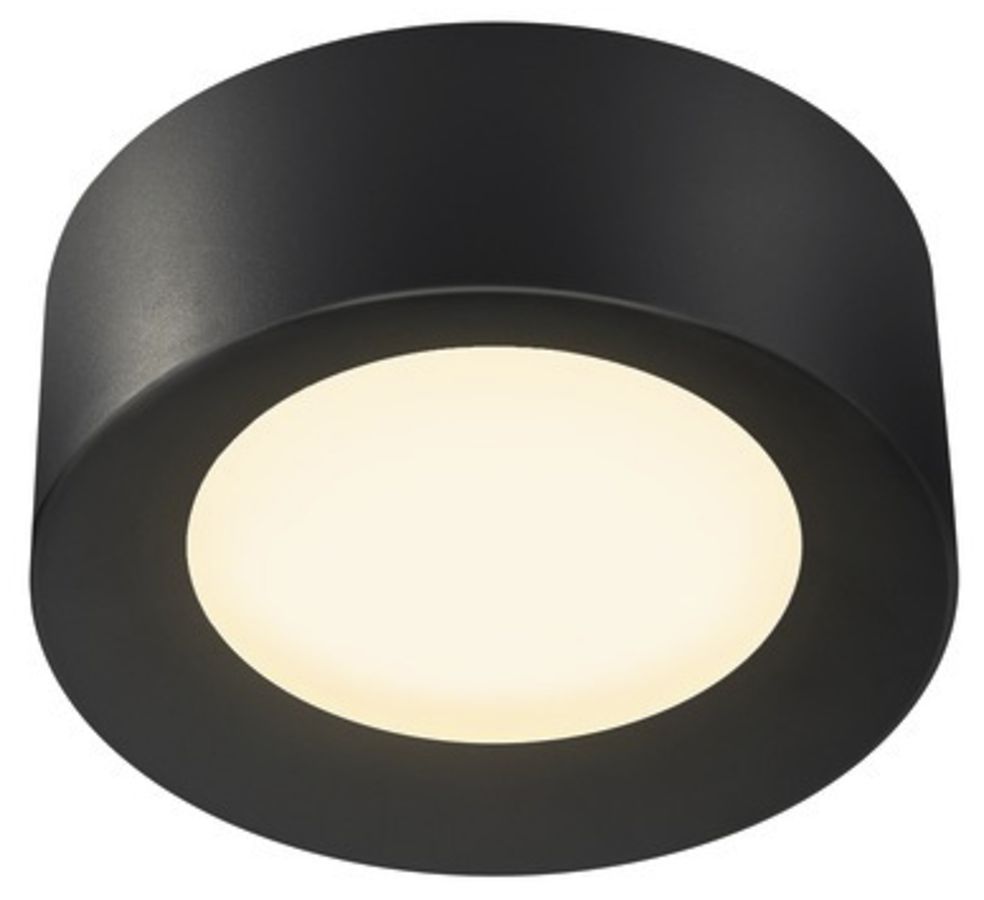 LED-Deckenleuchte SLV FERA 25 DALI 19.5W 1650lm 3000/4000K Ø200×75mm schwarz
