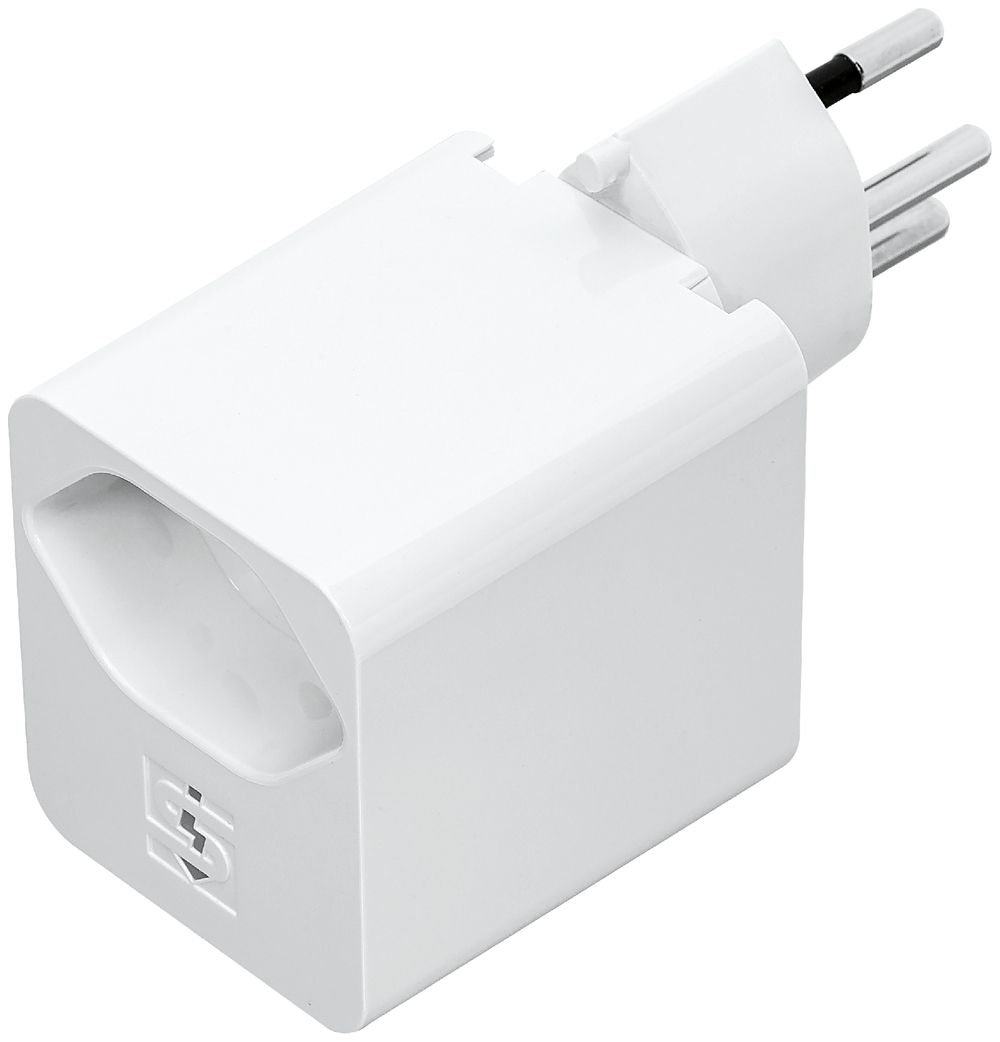 Mehrfachstecker Steffen mit Ladeadapter 18W, 1×USB C/1×T13 weiss