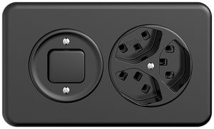 UP-Kombination STANDARDdue 3/1L+3×T23 schwarz