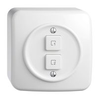 Pulsante scena AP 2 scene verticale/2T Sdue Wiser bianco