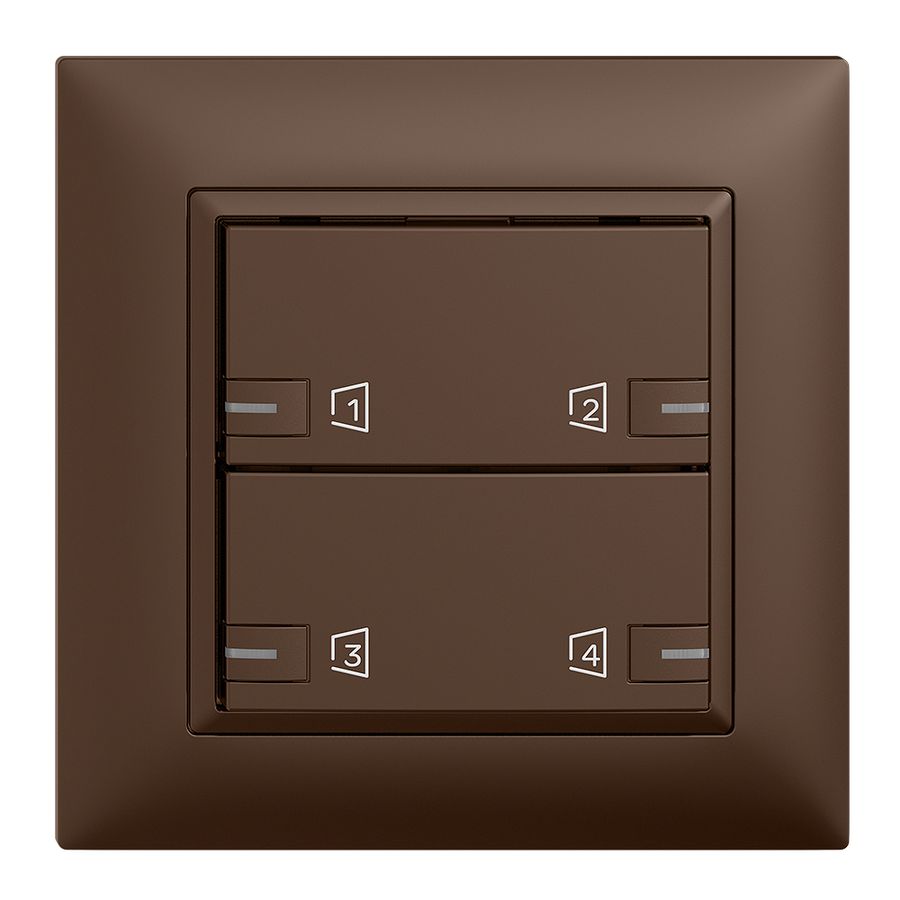 Kit de montage ENC Edue zeptrionAIR, WLAN, LED-RGB, 2×touche, 2×commande cof