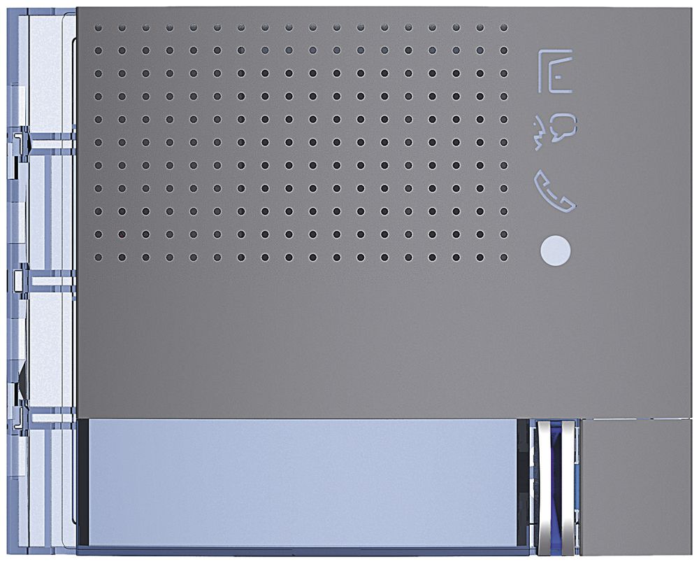 Façade pour module haut-parleur de porte Sfera avec 1 bouton gris graphite