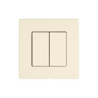 Montageset EDIZIO.liv Wiser SNAPFIX® f.Druckschalter 2K 2 Tasten cr