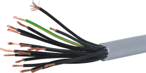 Câble de commande LiYY 18×1mm² numéroté gris