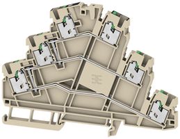 Durchgangs-Reihenklemme WM S3T 2.5mm² 24A 800V Feder 2×3 TH35 be