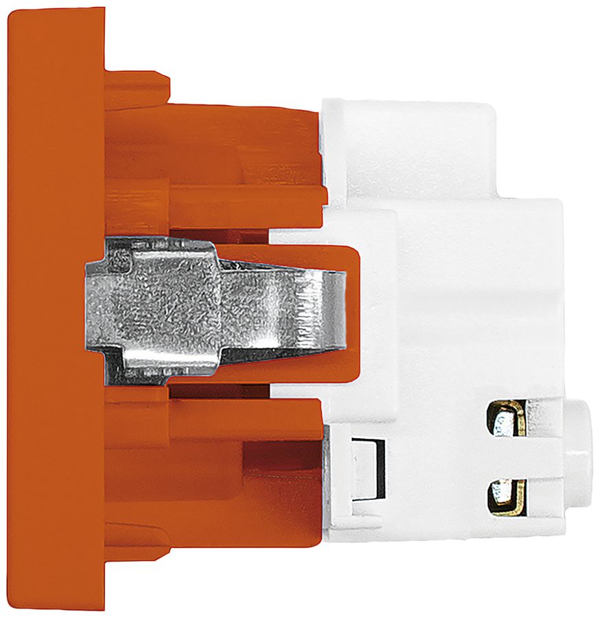 FLF-Steckdose A. Steffen 1×Typ 23 16A 250V 62.5mm×37.5mm orange