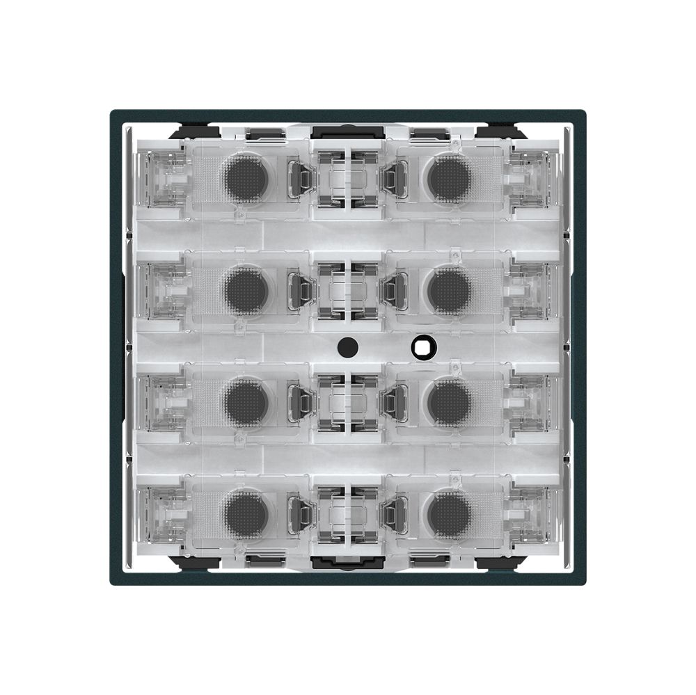 Poussoir KNX KAL p.8×touches 8×points actionnables LED noir