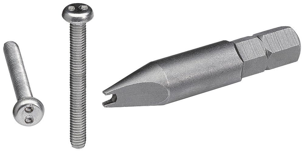 Vis anti-vandalisme Hager robusto IP55 26mm acier affiné 100 pcs avec outil