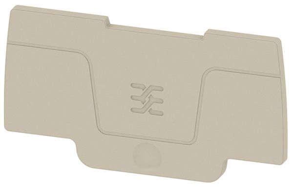 Piastra terminale Weidmüller ASEP 2C 2.5 56.9×2.1mm beige