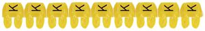 Bague-repère Legrand CAB 3, pour 0.5…1.5mm² impression: 'K', jaune