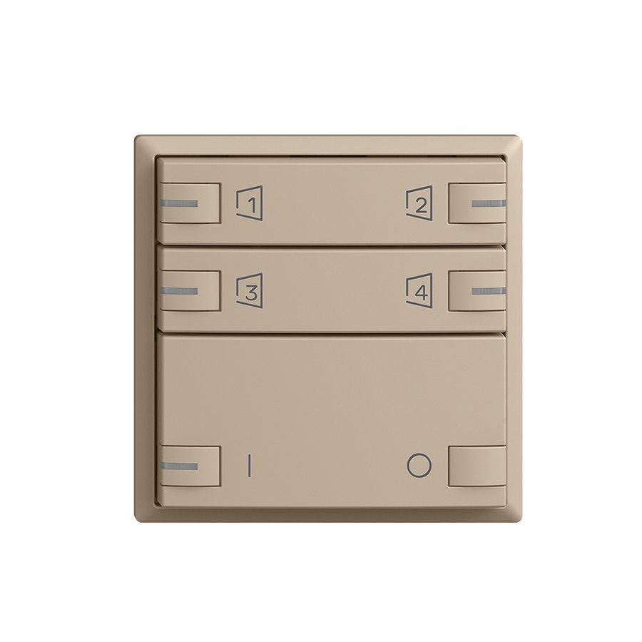 Kit montaggio Edue zeptrionAIR, WLAN, ON/OFF, RGB-LED, 2×tasto, 2×commando, sa