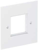Placca di copertura Bettermann 1×modulo 45, 95×95mm, PA, bianco puro