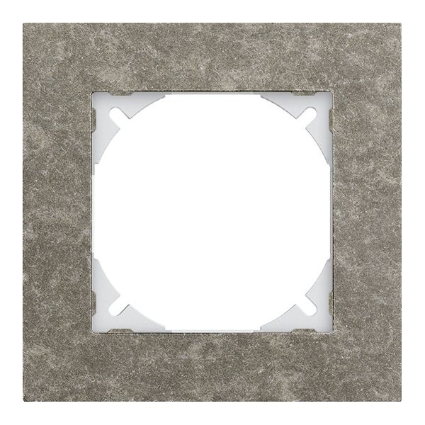 Abdeckrahmen EDIZIOdue prestige 1×1 eternit