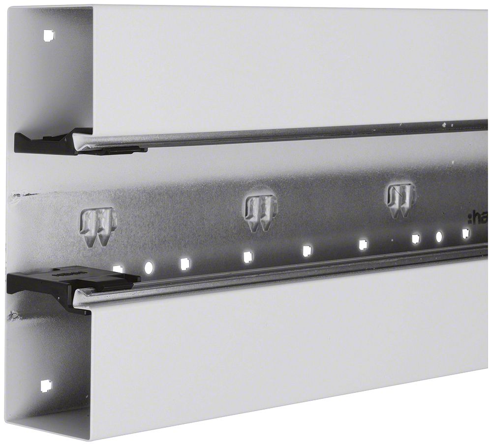 Brüstungskanal tehalit BRS 210×65×2000mm Oberteil 80 Stahl hellgrau