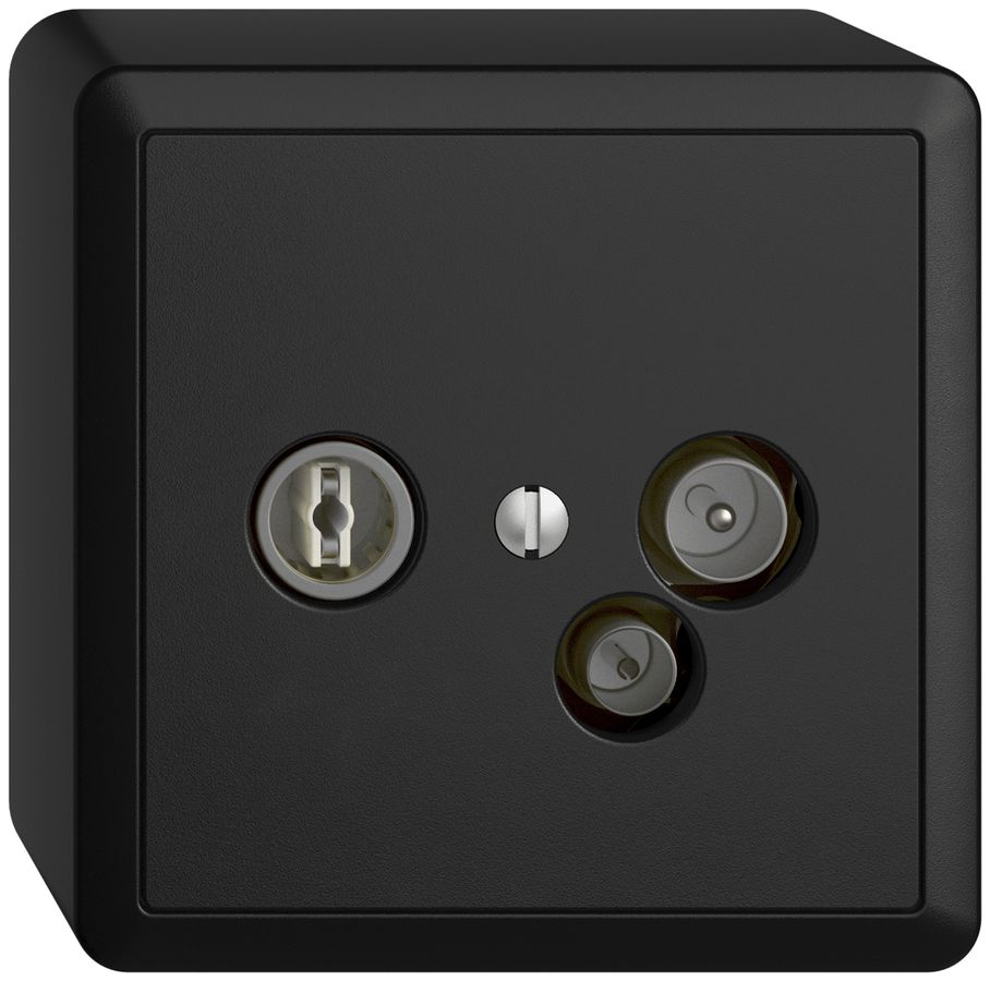 AP-Datendose TV-R DD04 5…65MHz EDIZIOdue schwarz