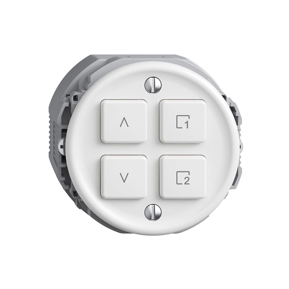Station secondaire 1K/4T pour interrupteur stores scène Sdue Wiser blanc