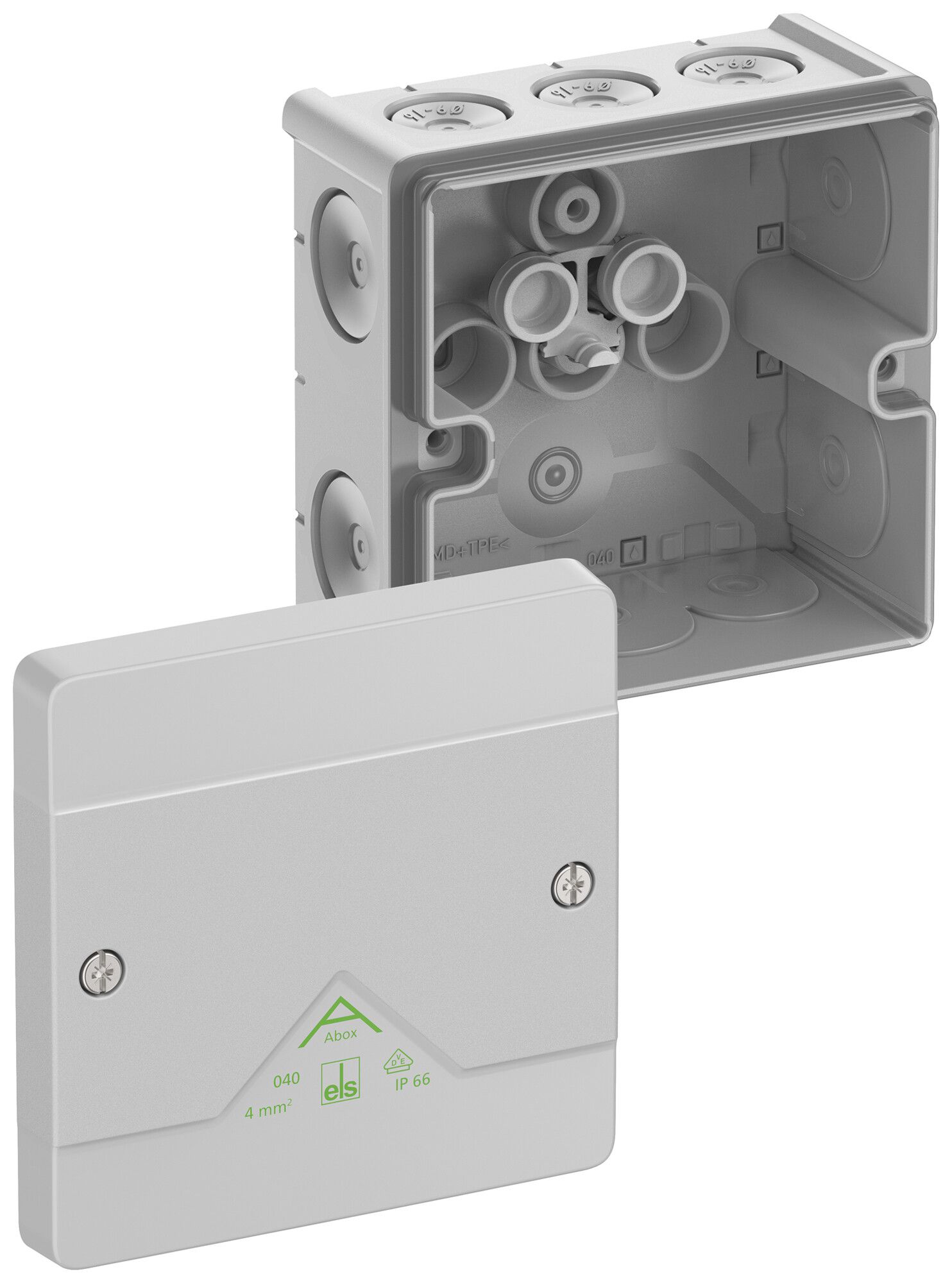 Scatola di derivazione AP Spelsberg Abox 040-L 102×102×57mm IP66 gr