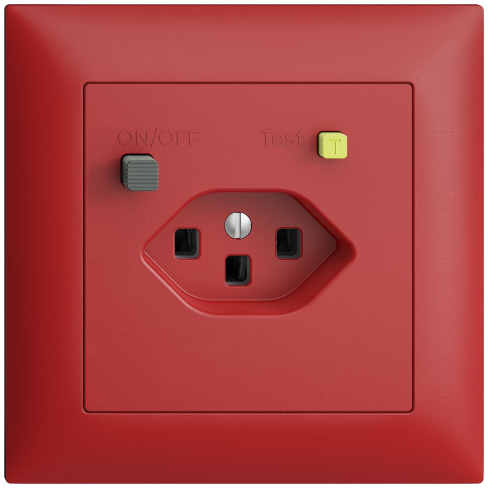 UP-Steckdose EDIZIOdue T23 FI 30mA FMI, berry