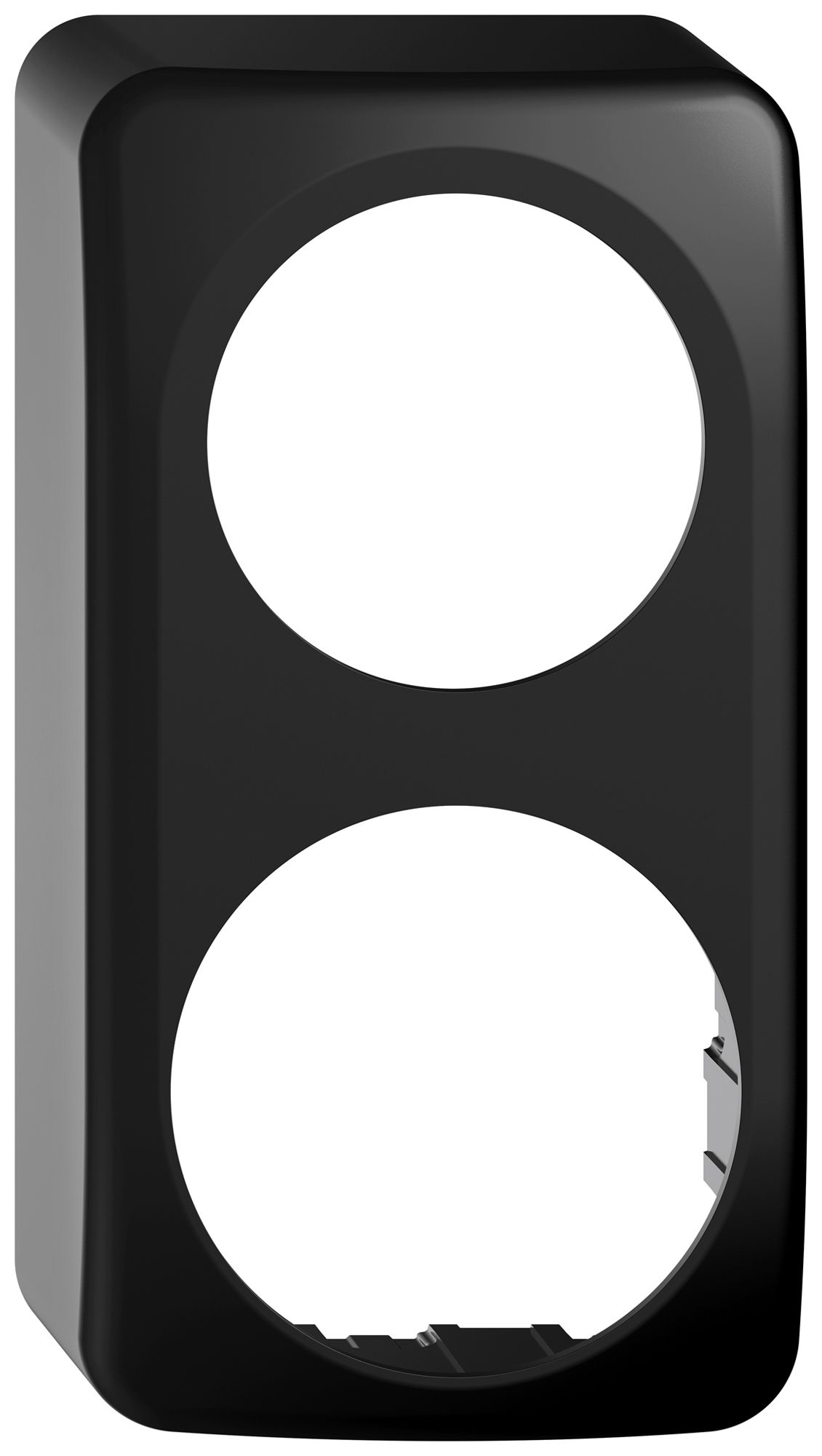 Cappa AP STANDARDdue SNAPFIX® per apparecchi QX.CO.54 1×Ø50mm e 1×Ø58mm ne