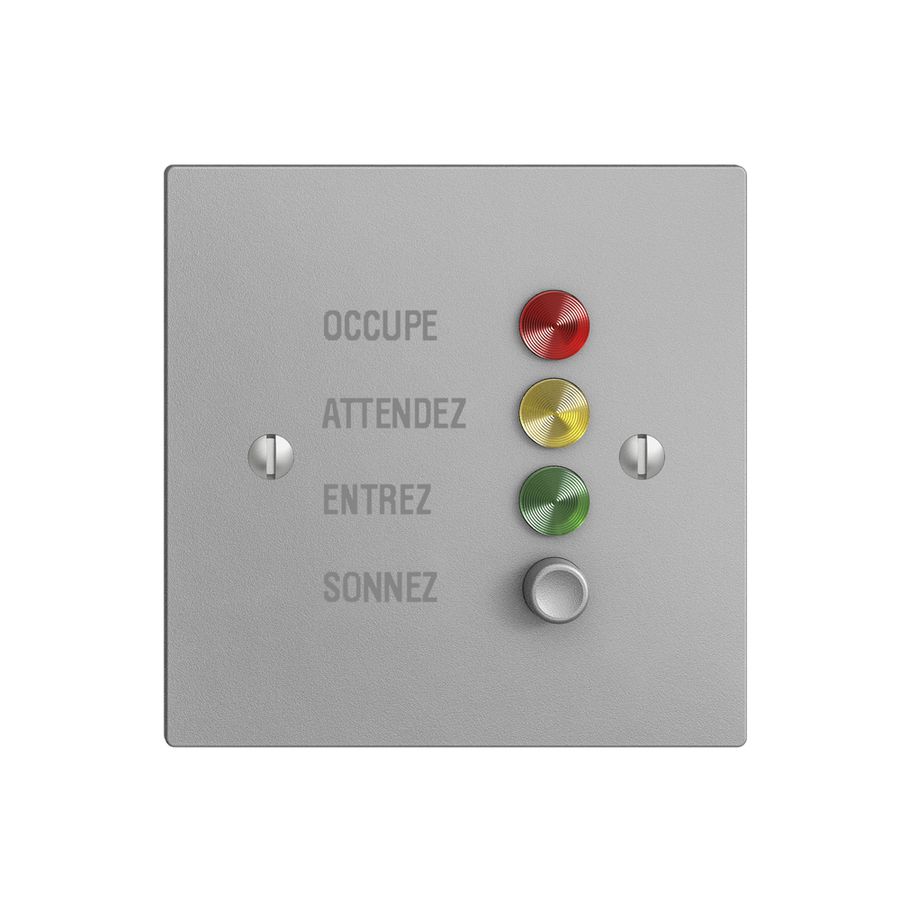 Türstation für Rufleuchte silver franz. EDIZIOdue