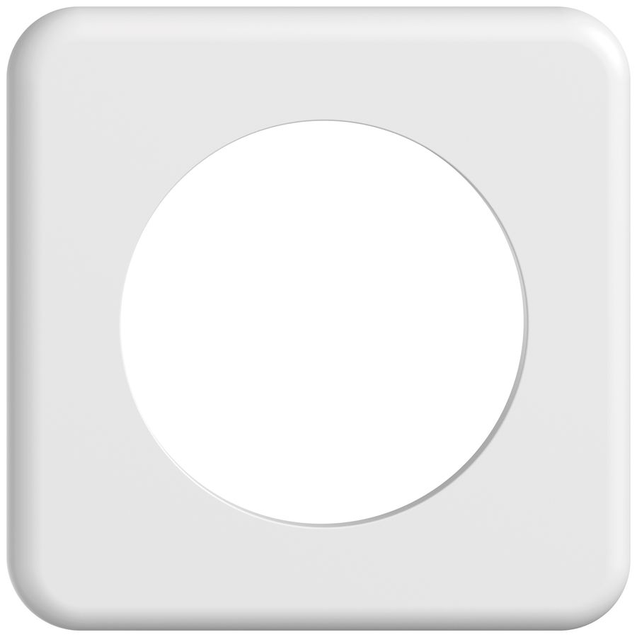 Plaque de recouvrement ENC STANDARDdue SNAPFIX® 1×1 1×Ø58 90×90mm bc