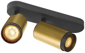 Spot SLV GRIP L GU10 2×6W DIM 325×57×98mm gold/schwarz