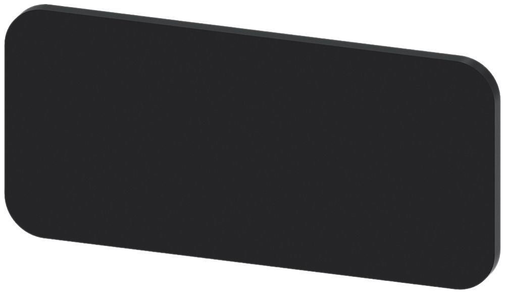Plaquette de marquage Siemens SIRIUS ACT, sans impression, 12.5×27mm, noir