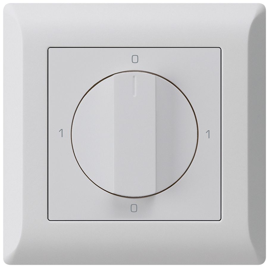 UP-Drehschalter kallysto.line 0/3L hellgrau mit Drehgriff