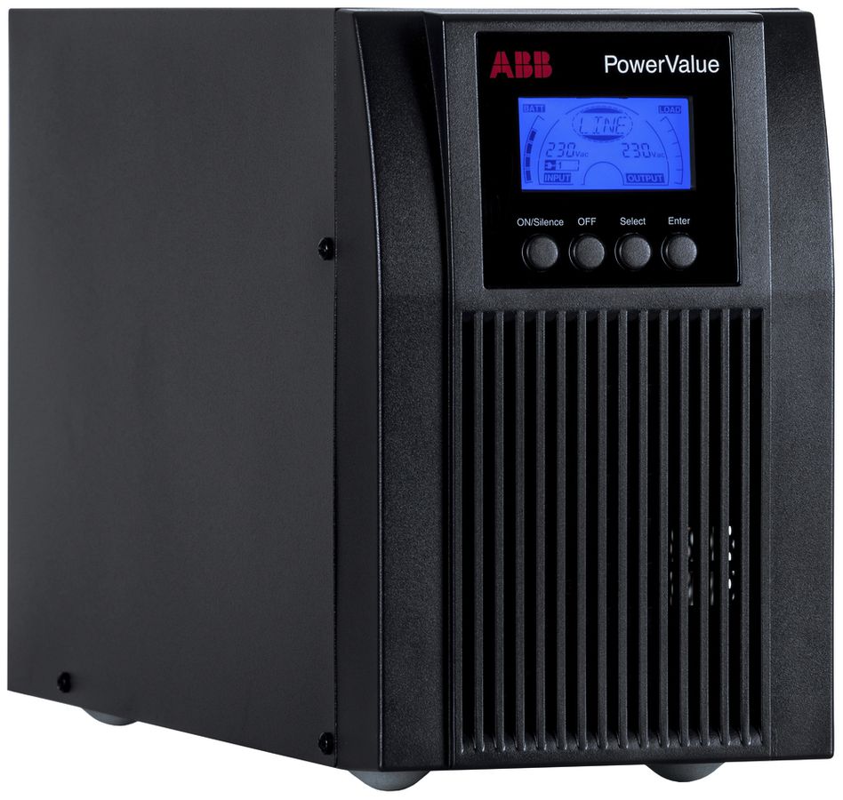 USV-Stromversorgung ABB PowerValue 11T G2 B, 1-phasig, online 900W/1kVA, 5min