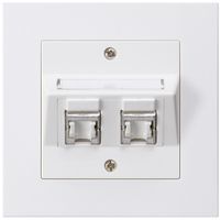 UP-Montage-Set kallysto.pro C Kat.6 2RJ45/s weiss