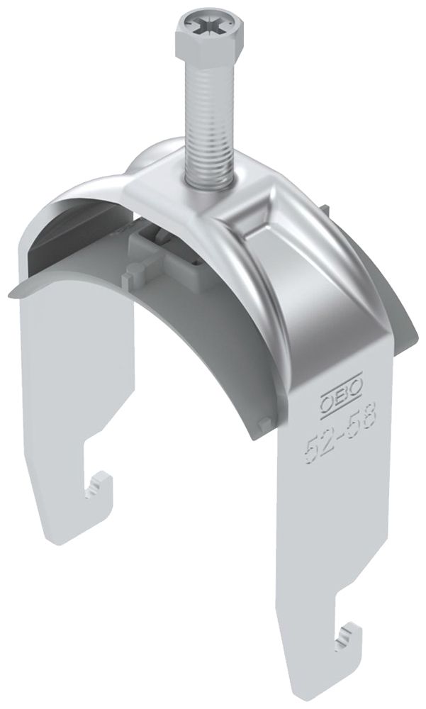 Fixation rapide BET 2056 pied à U matière synthétique 52…58mm 1×câble aluminium