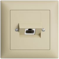 UP-Dose 1×RJ45/s 4P ITplus EDIZIOdue vanille