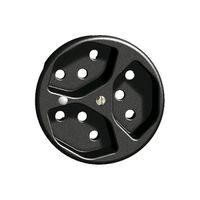 Frontscheibe FH 3×T13 schwarz Ø58mm mit Linse