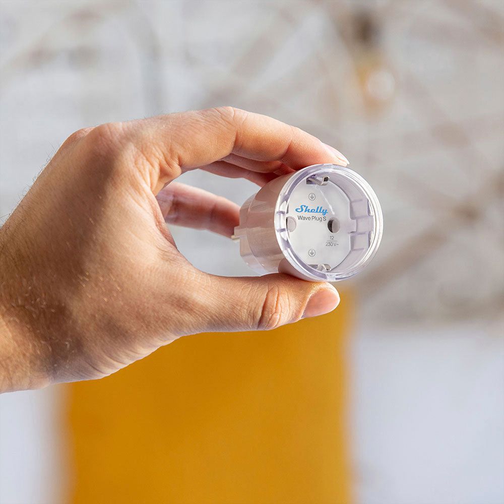 Steckdosen-Schaltaktor RF Shelly Wave Plug S Z-Wave 2500W 220…240V