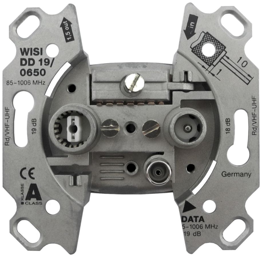 Datendose R/TV DD19 19dB 5…65MHz, ohne Kralle