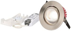 EB-LED-Spot maxLUCE SOLVO 8W 230V DIM 750lm 930 Loch-Ø80mm 38° IP44 nickel