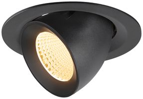 LED-Downlight SLV NUMINOS GIMBLE M 12W 1800lm 3000K MB DALI Ø135×95 schwarz