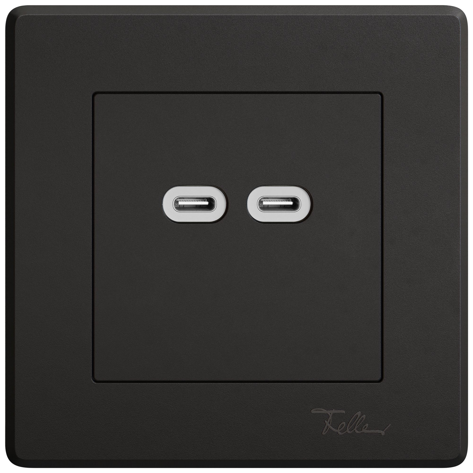 Prise de charge USB ENC EDIZIO.liv SNAPFIX® 230VAC 18W 2×USB C no