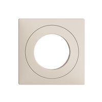 Frontset EDIZIOdue crema, 60×60mm für Schlüsselschalter