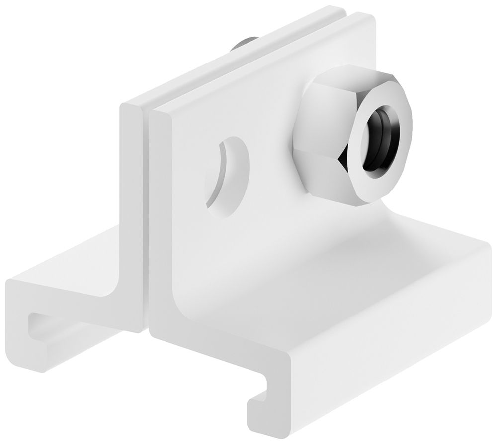 Graffa di montaggio Sylvania ONETRACK alluminio 25×24×20mm bianco