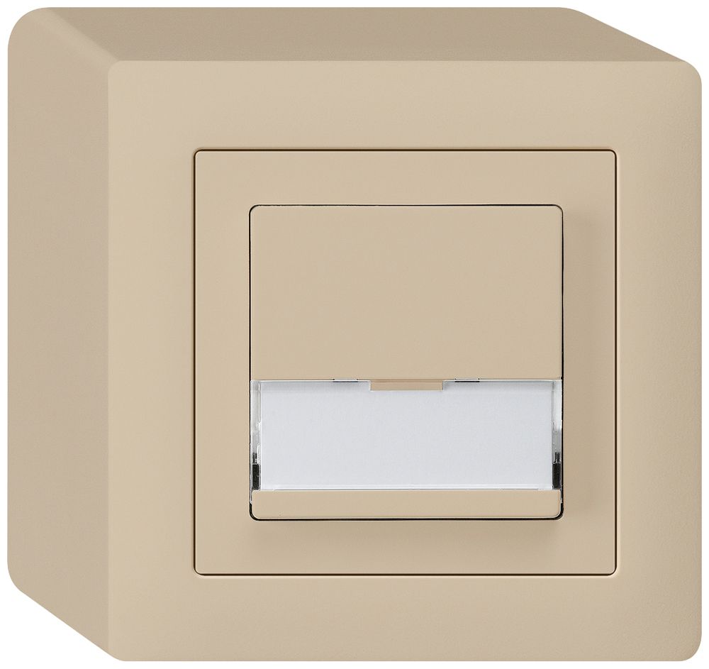 AP-Sonnerietaster kallysto beige A/1L mit Namensschild 37×15mm