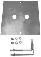 Betonankerset SLV für Pollerleuchte SQUARE POLE, 180×180mm, Edelstahl