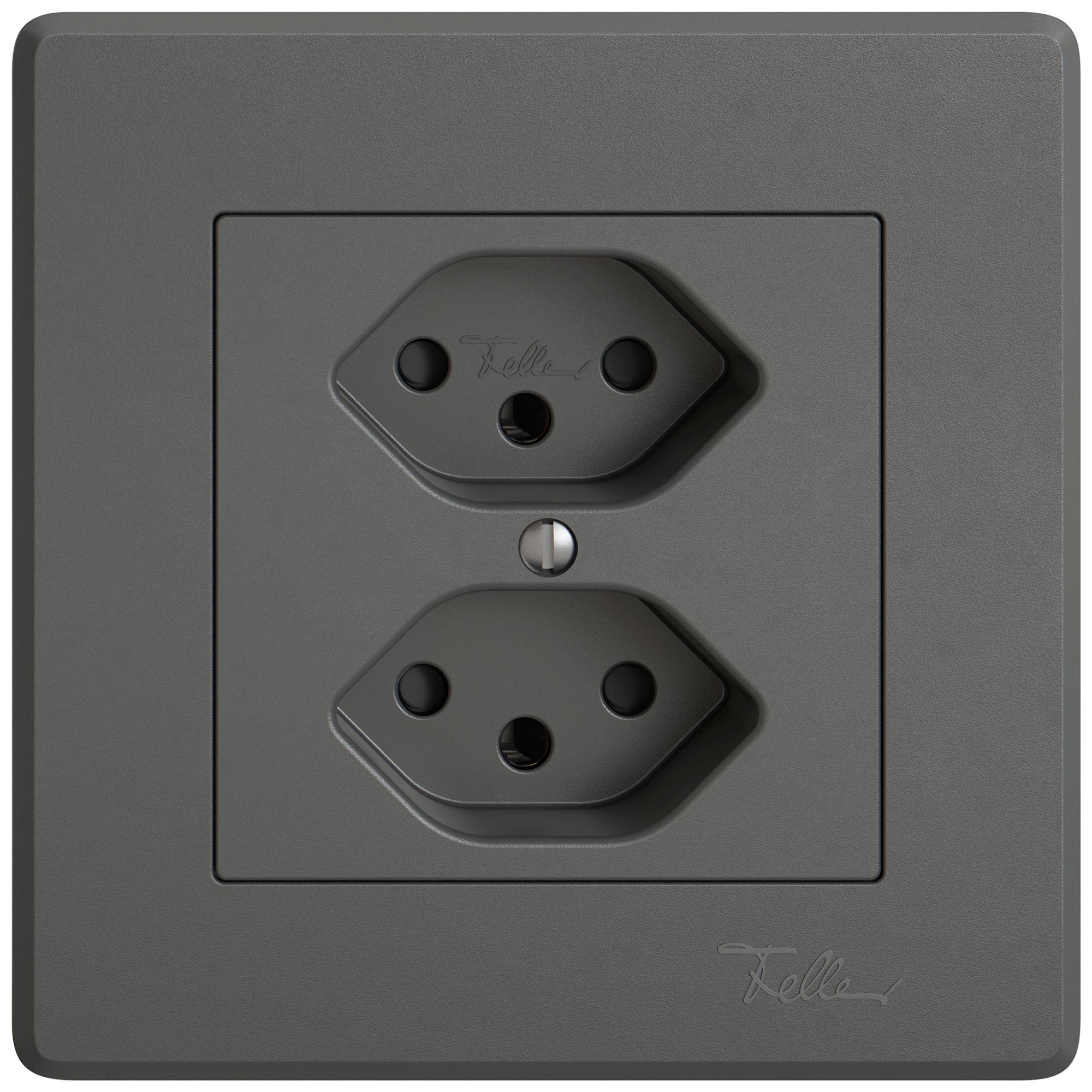 Prise ENC EDIZIO.liv SNAPFIX® 2×T13 avec shutter grf