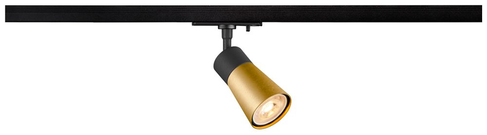 Spot SLV PURI 2.0 Cone GU10 1×6W REG AD1PH Ø55mm nero/oro