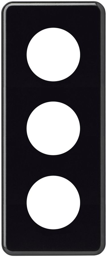 Abdeckplatte basico 3×1 3×43mm schwarz